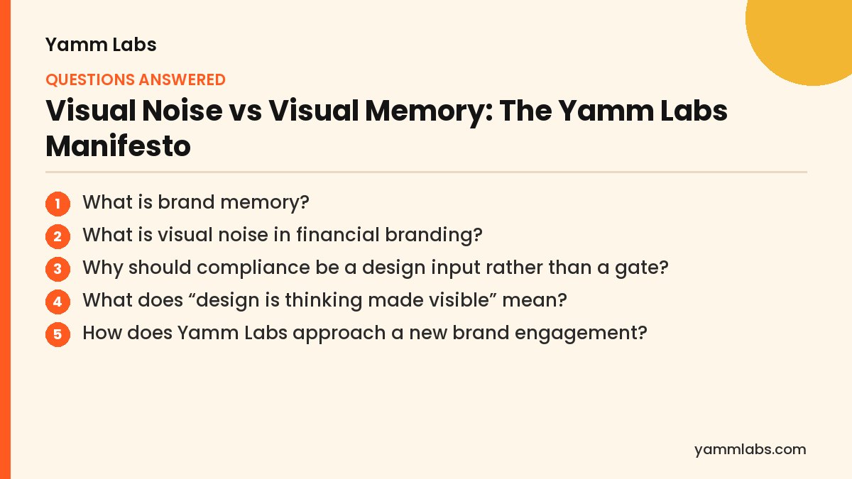 Visual Noise vs Visual Memory: questions this article answers