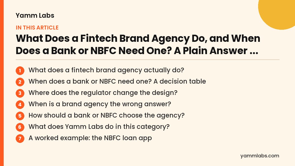 Fintech brand agency: what this article covers