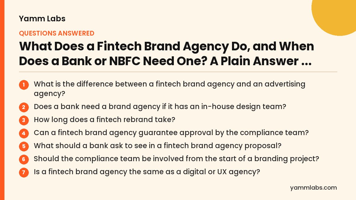 Fintech brand agency: questions this article answers