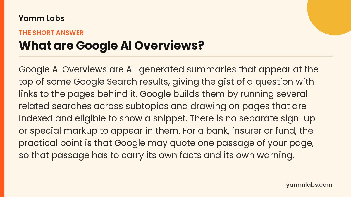 What are Google AI Overviews? The short answer, summarised