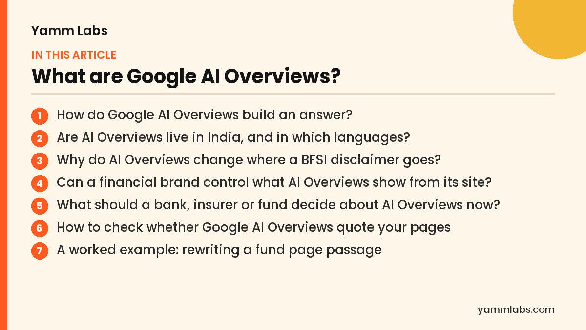 What are Google AI Overviews? What this article covers