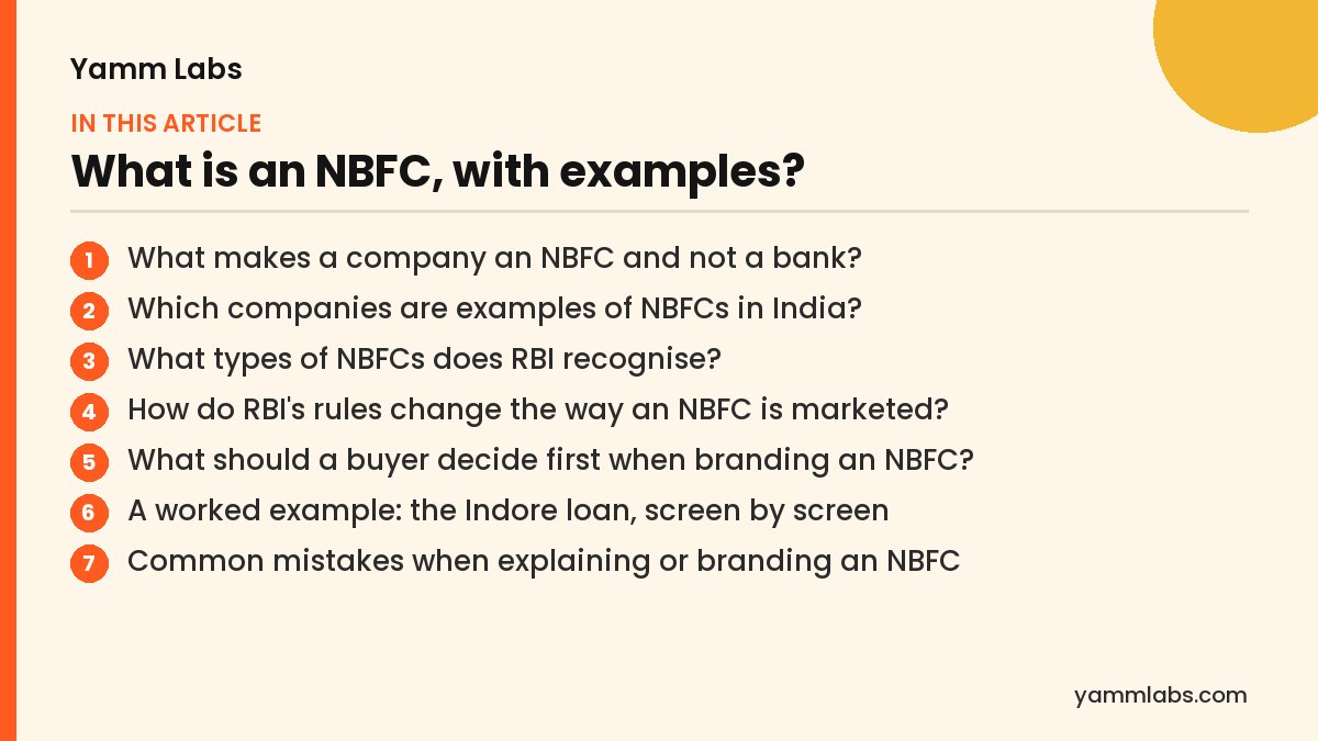 What is an NBFC, with examples? What this article covers