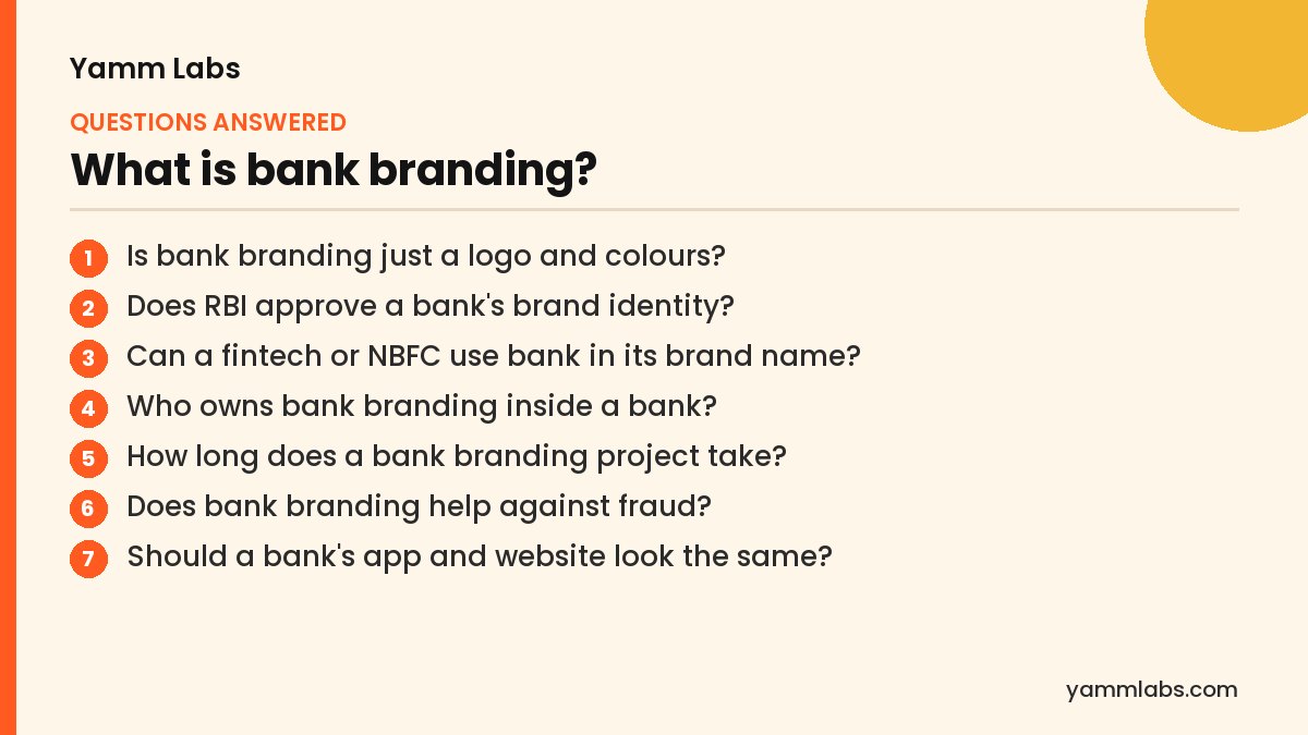 What is bank branding? Questions this article answers