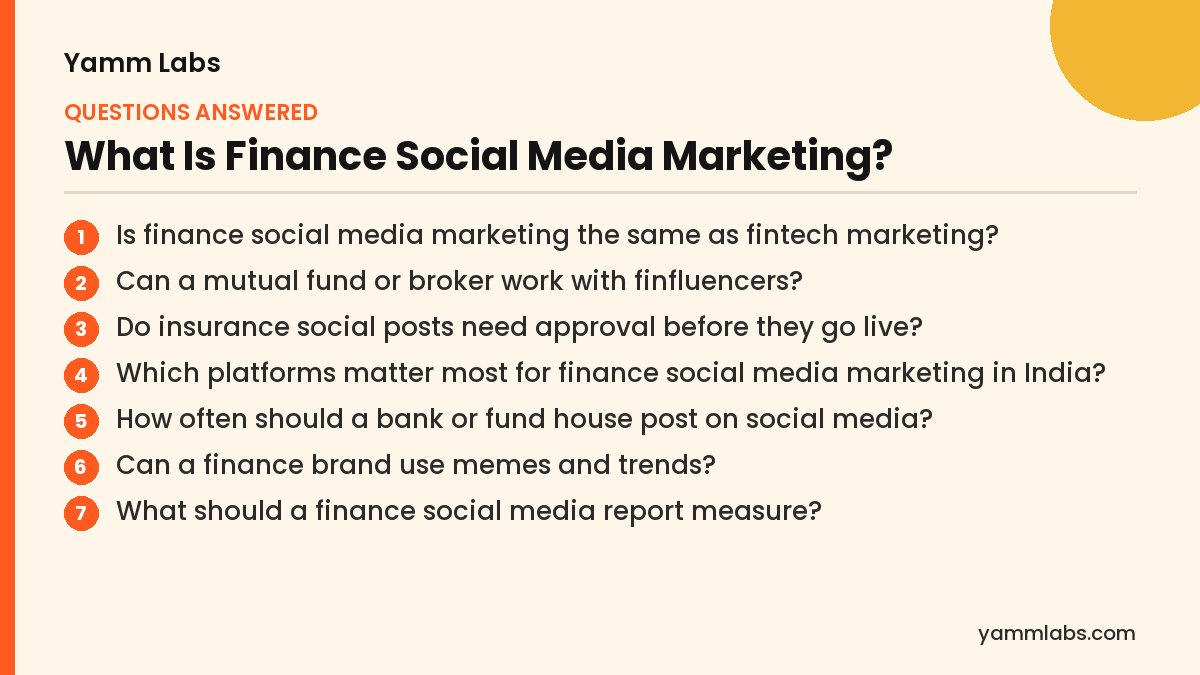 What Is Finance Social Media Marketing? Questions this article answers