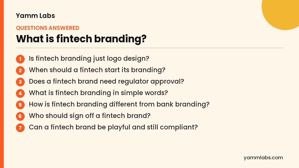 What is fintech branding? Questions this article answers
