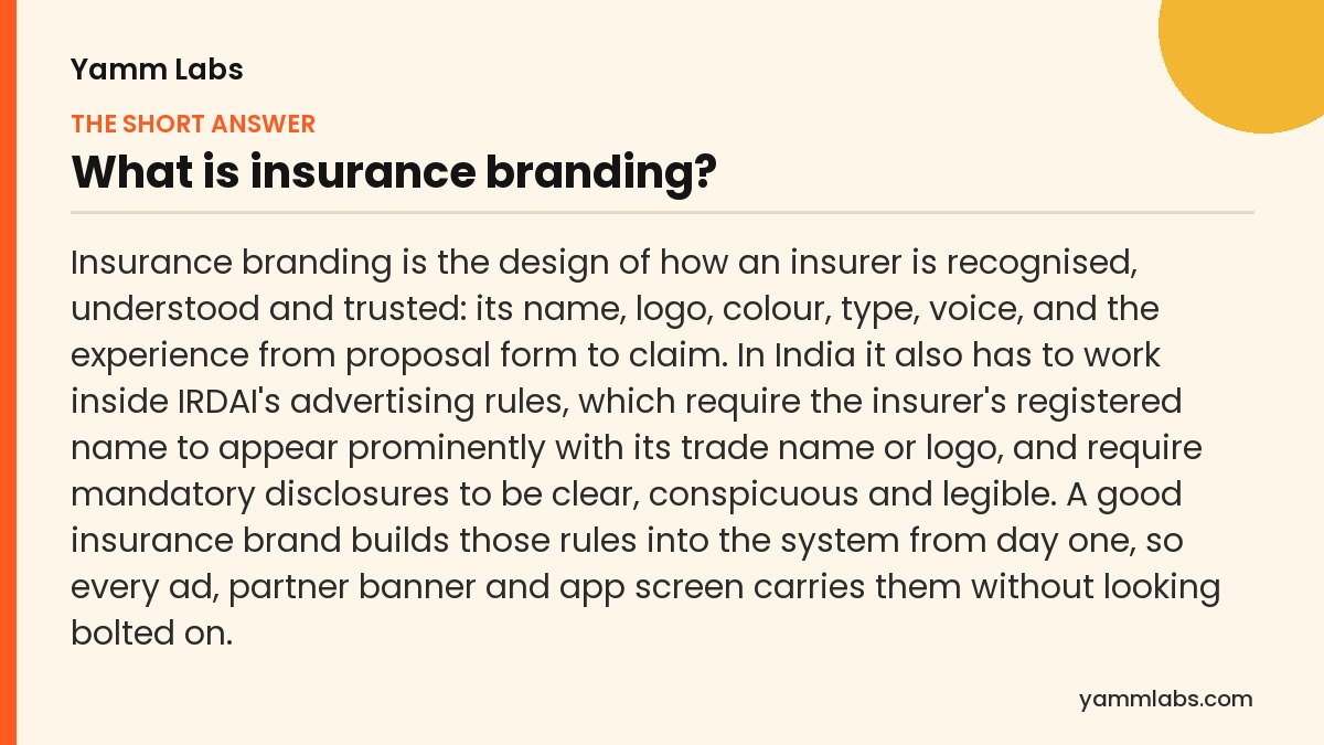 What is insurance branding? The short answer, summarised