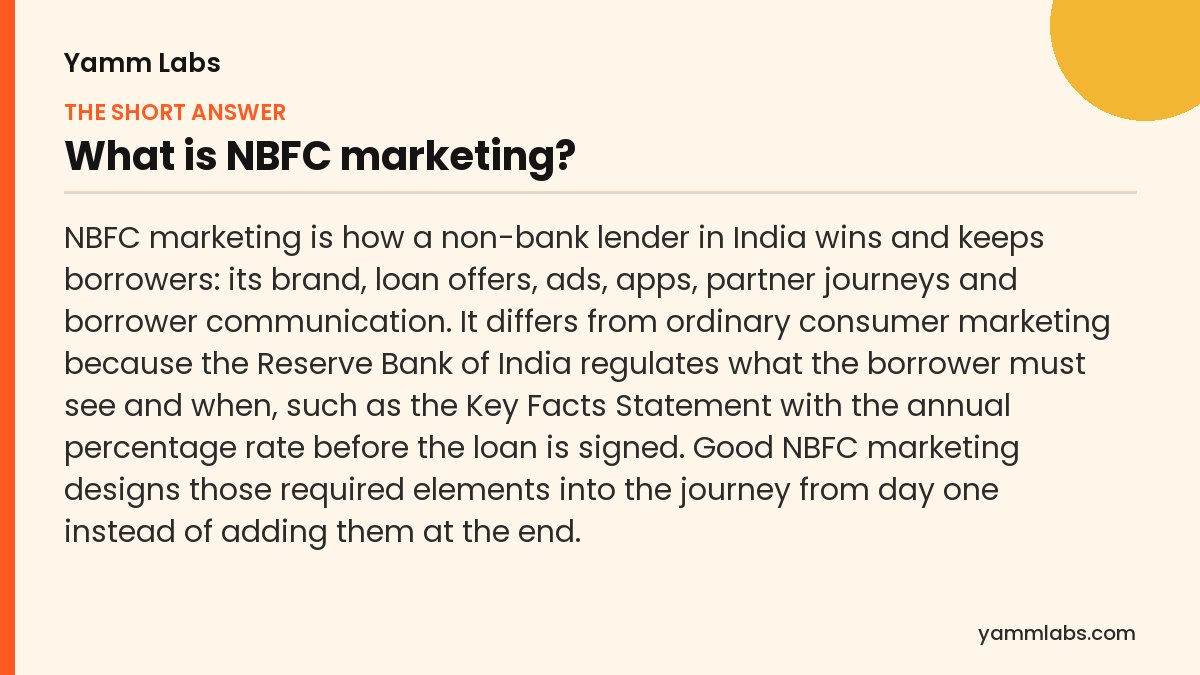 What is NBFC marketing? The short answer, summarised