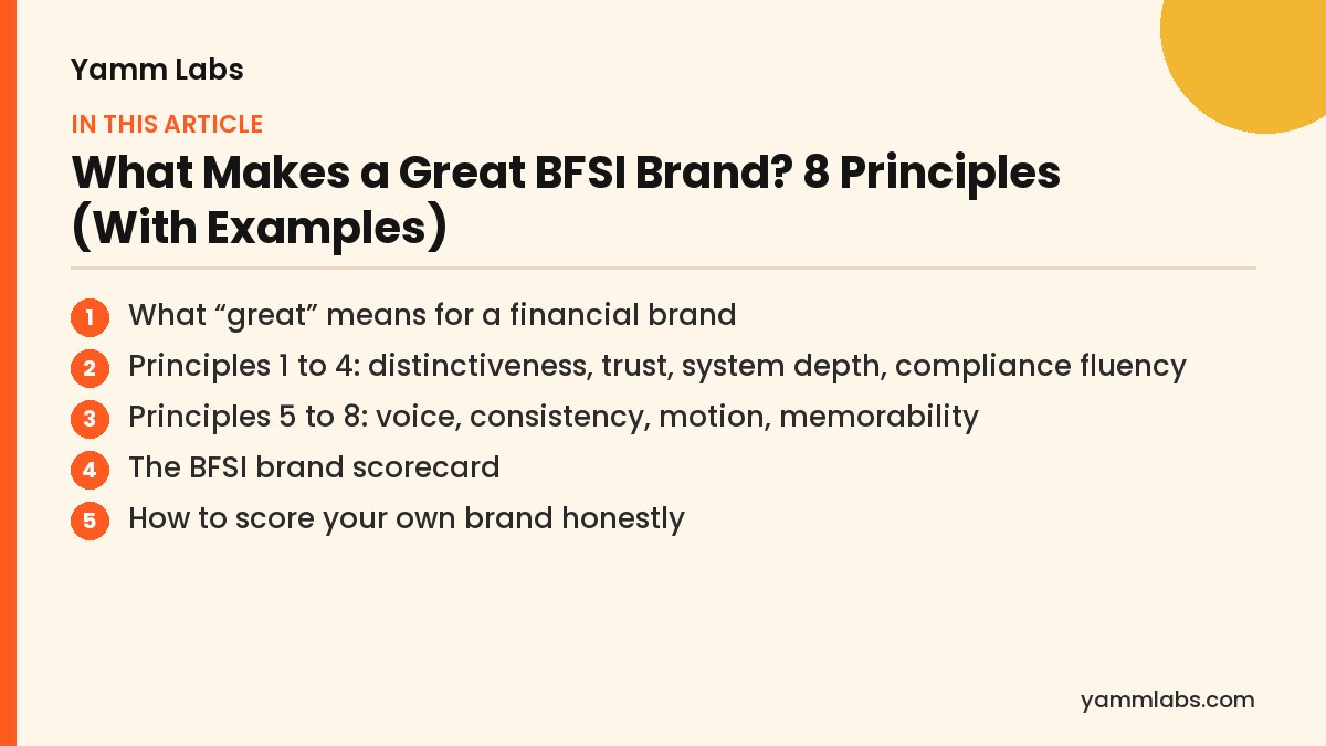 What Makes a Great BFSI Brand? What this article covers
