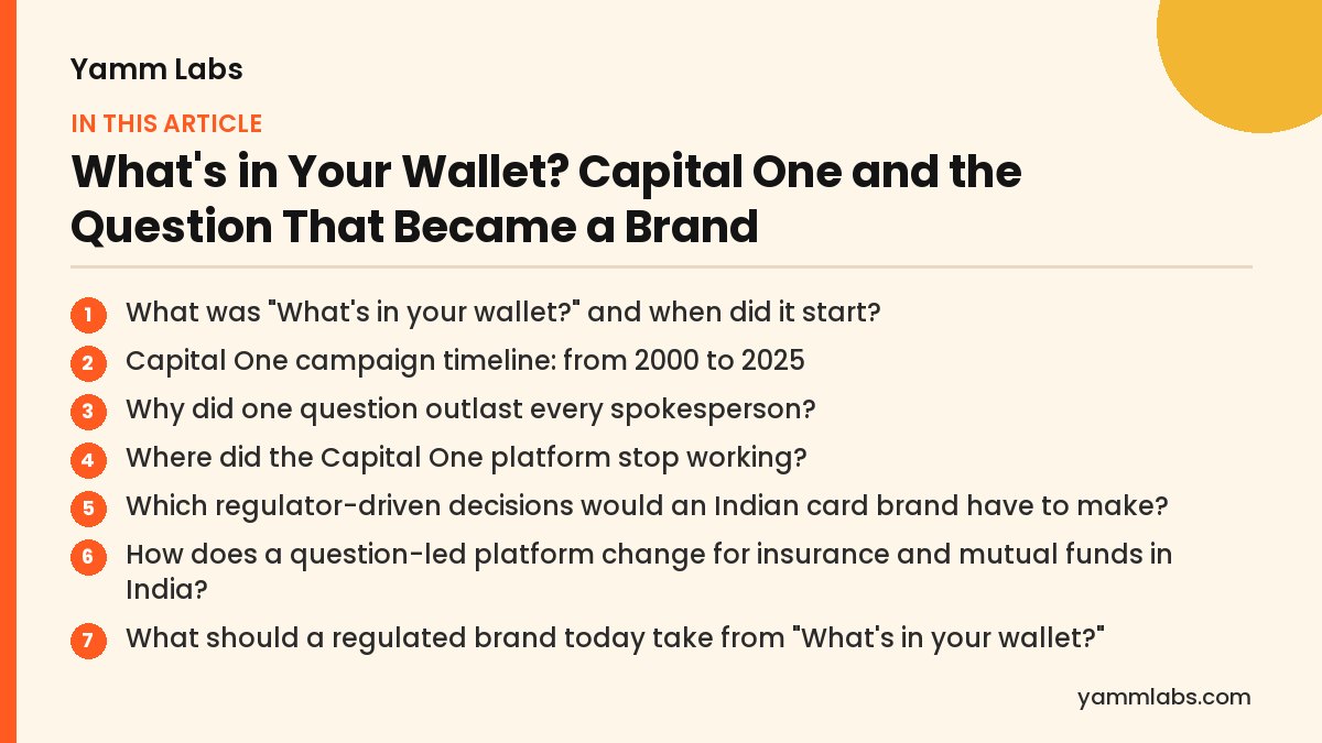 Capital One: what this article covers