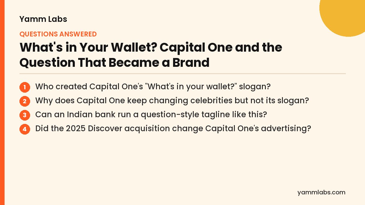 Capital One: questions this article answers
