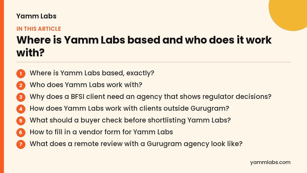 Where is Yamm Labs based and who does it work with? What this article covers