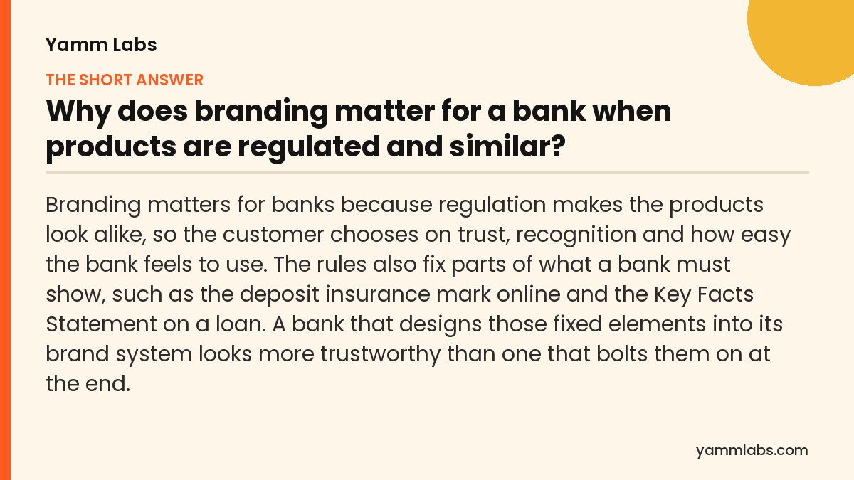Branding matters for banks? The short answer, summarised