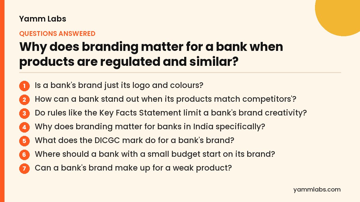 Branding matters for banks? Questions this article answers