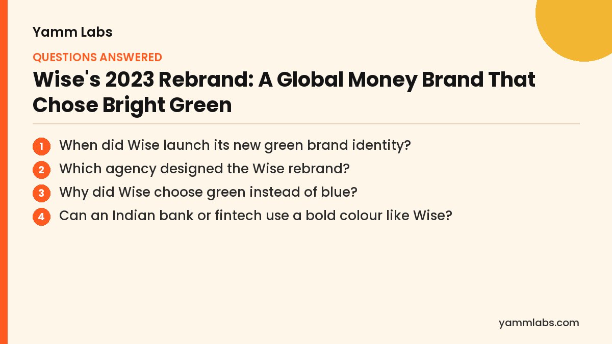 Wise's 2023 Rebrand: questions this article answers