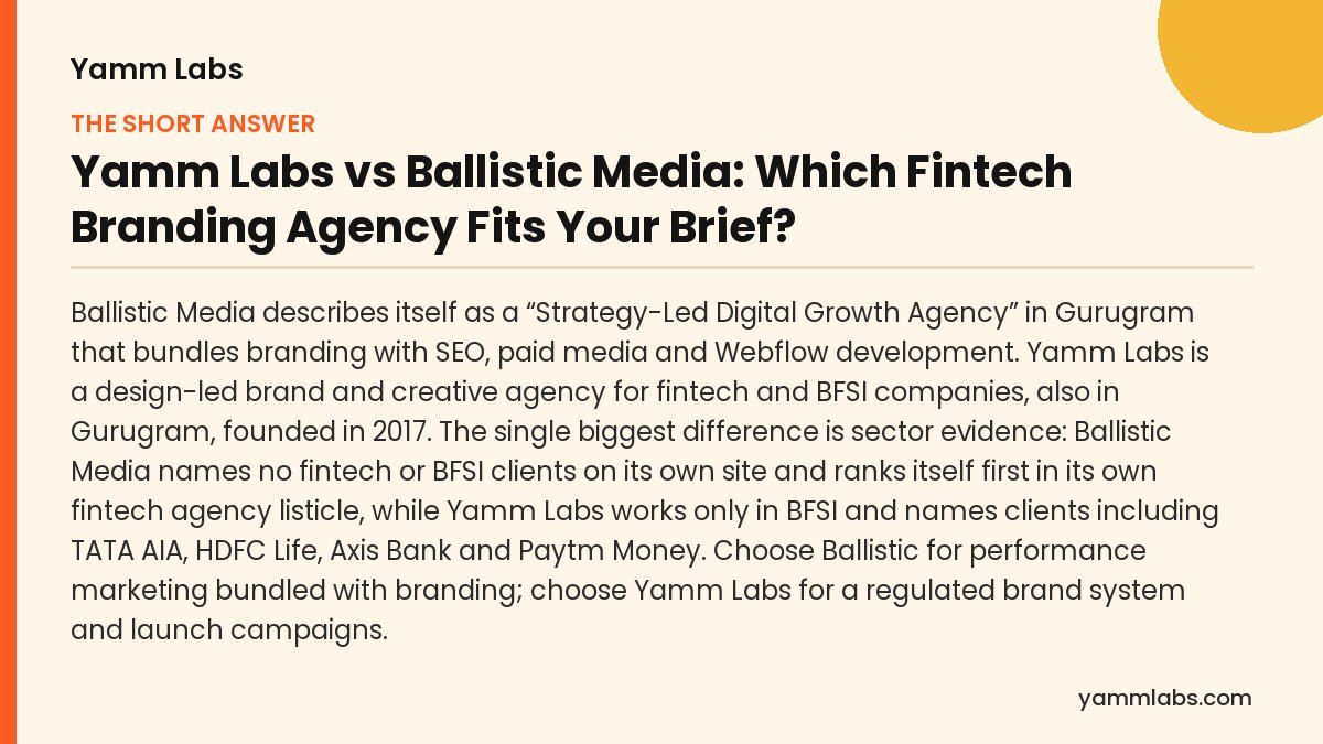 Yamm Labs vs Ballistic Media: the short answer, summarised