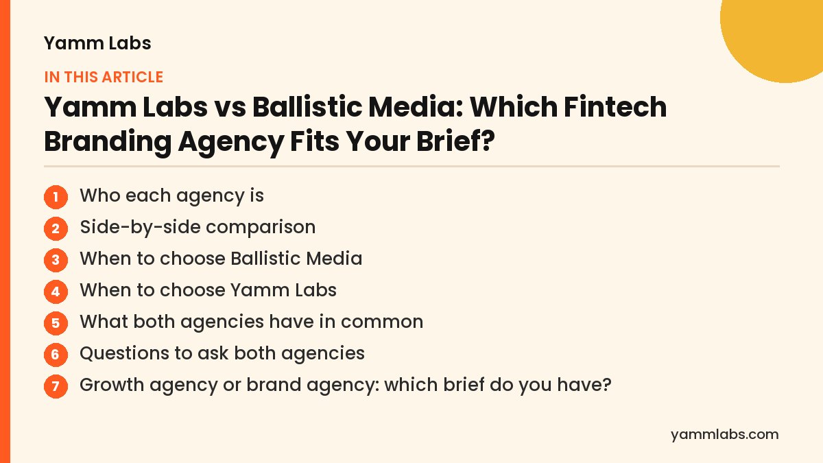 Yamm Labs vs Ballistic Media: what this article covers